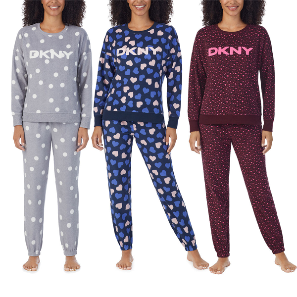 DKNY Ladies Fleece Lounge Set - onioma